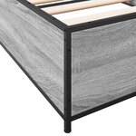vidaXL Cadre de lit sans matelas sonoma gris 75x190 cm
