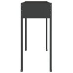 vidaXL Jardinière Anthracite 100 5x40 5x90 cm Acier galvanisé