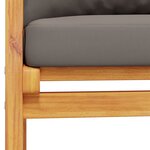 vidaXL Ensemble de jardin avec coussin bois massif acacia