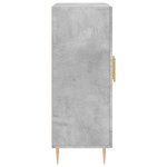 vidaXL Buffet gris béton 69 5x34x90 cm bois d'ingénierie