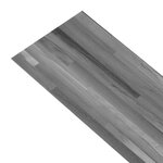 vidaXL Planches de plancher PVC 5 02 m² 2 mm Autoadhésif Gris rayé