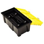 vidaXL Boîte à outils Plastique 595x337x316 mm Jaune