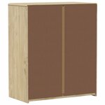 vidaXL Commode SAUDA chêne 76 5x39x91 cm bois de pin massif