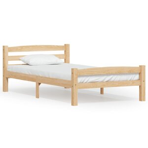 vidaXL Cadre de lit bois de pin massif 90x200 cm
