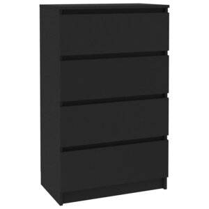vidaXL Buffet Noir 60x35x98 5 cm Bois d'ingénierie