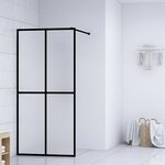 vidaXL Écran de douche Verre trempé dépoli 90x195 cm
