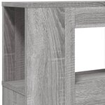 vidaXL Tête de lit à LED sonoma gris 120x18 5x103 5 cm bois ingénierie