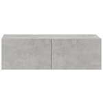 vidaXL Ensemble de meubles TV 3 Pièces Gris béton Bois d'ingénierie