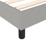 vidaXL Sommier à lattes de lit avec matelas Gris clair 80x200 cm Tissu