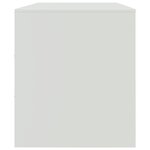 vidaXL Meuble TV blanc 99x39x44 cm acier