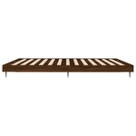 vidaXL Cadre de lit sans matelas chêne marron 200x200 cm