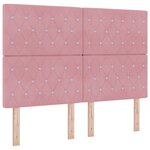 vidaXL Tête de Lit LED Rose 80 cm Velours