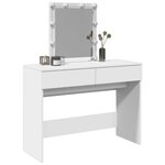 vidaXL Coiffeuse avec LED blanc 100x40x130 cm