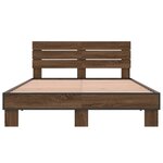 vidaXL Cadre de lit sans matelas chêne marron 120x200 cm