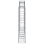 vidaXL Panier de gabions arqué 200x30x160/180 cm Fer galvanisé