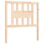 vidaXL Cadre de lit sans matelas bois massif