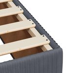 vidaXL Cadre de lit sans matelas gris foncé 140x190 cm velours