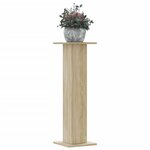 vidaXL Supports pour plantes 2 Pièces chêne sonoma bois d'ingénierie