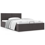 vidaXL Cadre de lit à rangement hydraulique sans matelas 140x200 cm