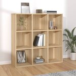 vidaXL Bibliothèque chêne sonoma 98x29x97 5 cm bois d'ingénierie