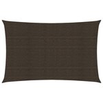 vidaXL Voile d'ombrage 160 g/m² Marron 4x6 m PEHD