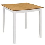 vidaXL Mobilier de salle à manger 5 Pièces MDF Blanc