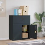 vidaXL Classeur anthracite 90x40x110 cm acier