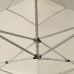 vidaXL Tente de réception pliable avec parois Aluminium 3 x 3 m Crème