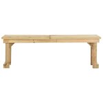 vidaXL Banc de jardin 140 cm Bois de pin imprégné