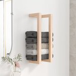 vidaXL Porte-serviette 23x18x60 cm Bois de pin massif
