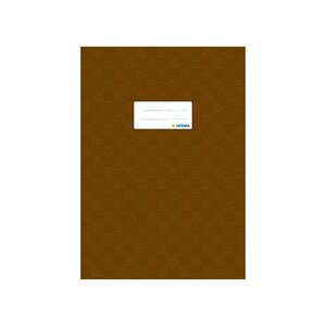 protège-cahiers, format A4, en PP, couverture marron HERMA