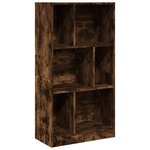 vidaXL Bibliothèque chêne fumé 57x28 5x107 5 cm bois d'ingénierie
