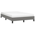 vidaXL Cadre de lit gris foncé 120x190 cm tissu