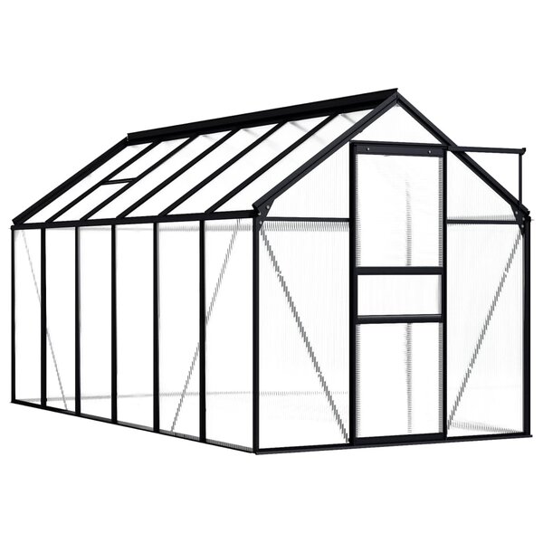 vidaXL Serre Anthracite Aluminium 7 03 m²