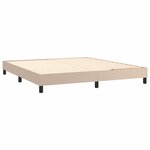 vidaXL Cadre de lit Cappuccino 160x200 cm Similicuir