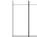 vidaXL Cloison de séparation 6 panneaux Blanc 300x220 cm Tissu