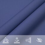 vidaXL Voile de parasol tissu oxford triangulaire 4x5x6 4 m bleu