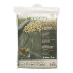 Nature Bâche de sol de contrôle des mauvaises herbes 3 3x5 m Noir