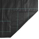 vidaXL Membrane anti-mauvaises herbes noir 1x50 m PP