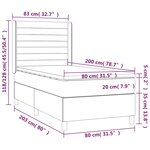 vidaXL Sommier à lattes de lit matelas et LED Rose 80x200 cm Velours