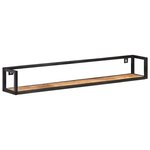vidaXL Étagères murales 2 Pièces 120 cm Bois de manguier brut
