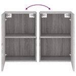 vidaXL Meuble TV mural sonoma gris 40 5x30x60 cm bois d'ingénierie