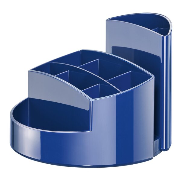 multipot à crayons RONDO, 9 compartiments, bleu HAN