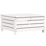 vidaXL Salon de jardin 7 Pièces blanc bois de pin massif