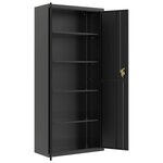 vidaXL Classeur noir 90x40x240 cm acier
