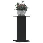 vidaXL Supports pour plantes 2 Pièces noir 30x30x60 cm bois d'ingénierie