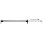 vidaXL Rails de garde-robe télescopiques 4 Pièces Argenté 58-100 cm
