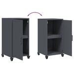 vidaXL Buffet anthracite 36x39x72 cm acier
