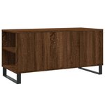 vidaXL Table basse chêne marron 102x44 5x50 cm bois d'ingénierie