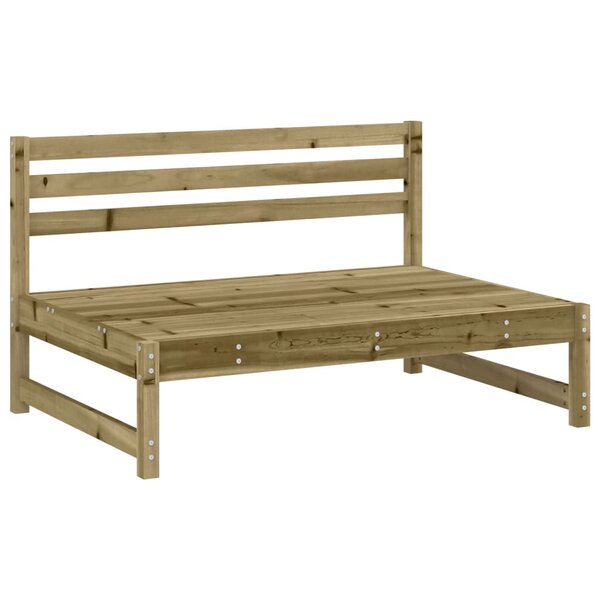 vidaXL Canapé central de jardin 120x80 cm bois de pin imprégné
